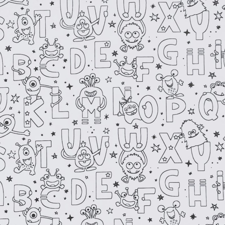 Feuille à colorier lavable - Set de table double-face motifs à choix