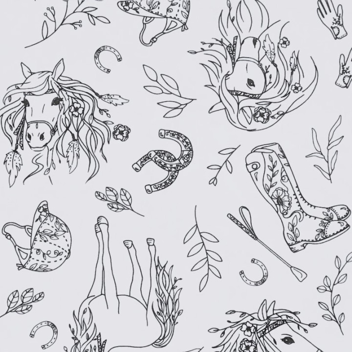 Feuille à colorier lavable - Set de table double-face motifs à choix