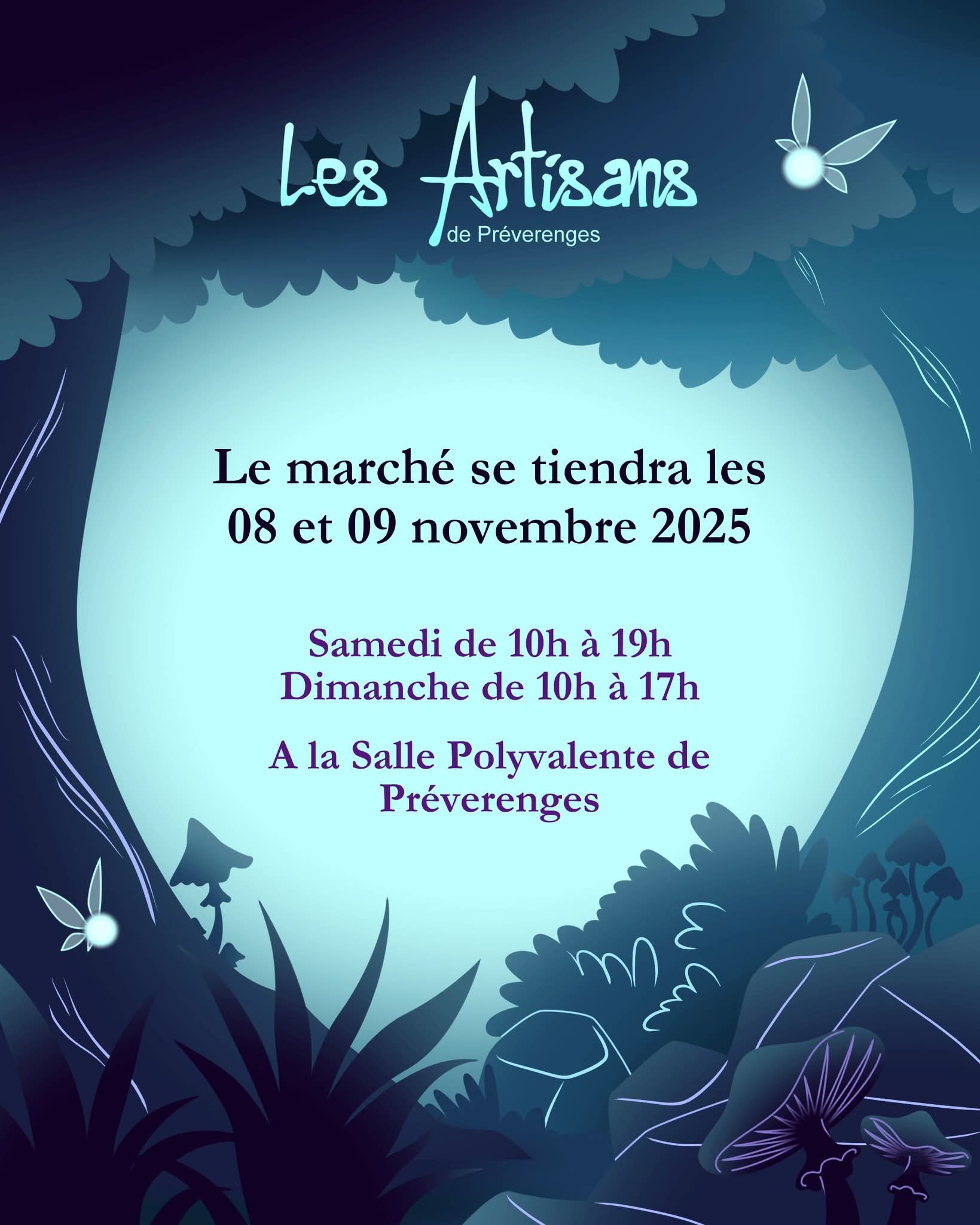 Flyer marché des artisans de Préverenges